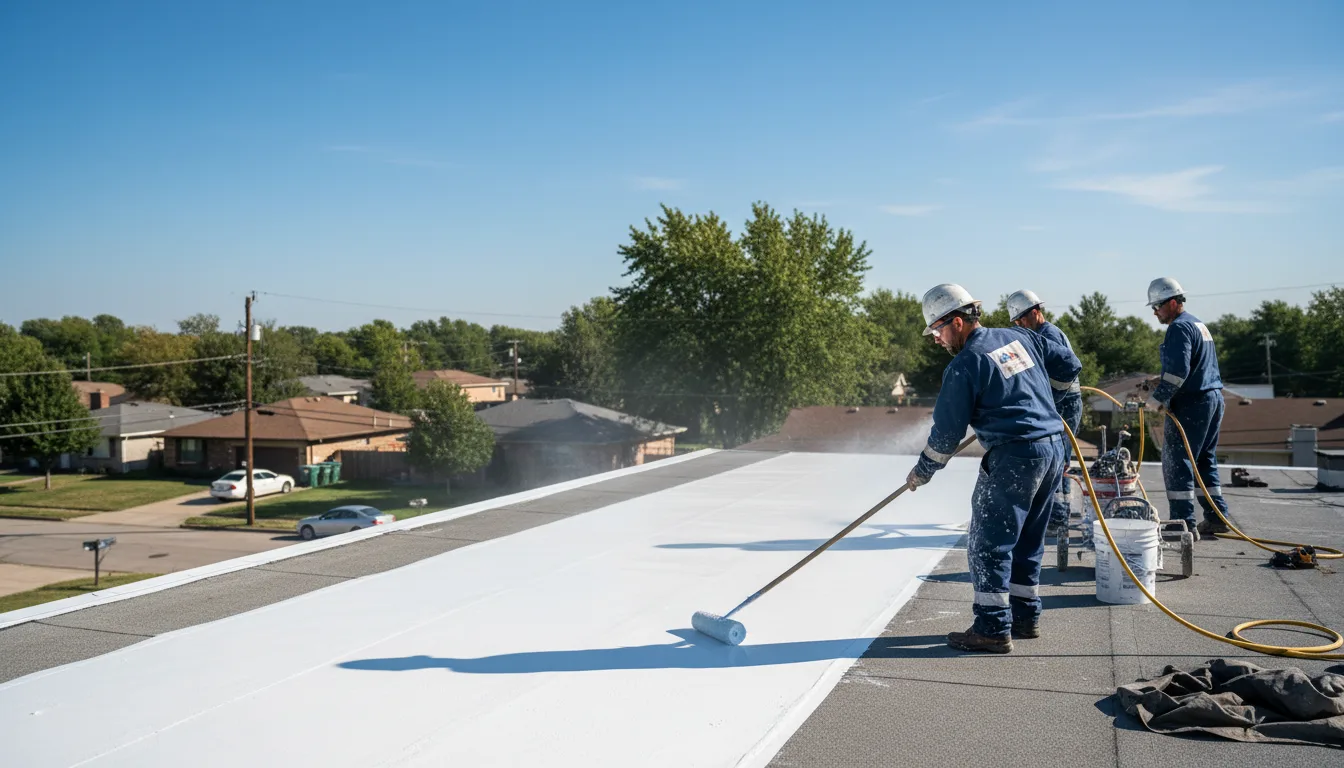 Commercial roof coating in Art, TX near me